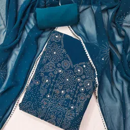 HE VAHLA Embroidered Unstitched Dress Material-image-69