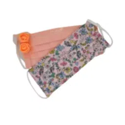 Ivillage 2 Pcs Medium Pink Cotton Fabric Face Mask for Kids Set Mask02S_Set1 (Pack of 50)-image-83