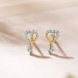 P.N.Gadgil Jewellers Beloved Yellow Gold & Diamond Stud Earring For Women-image-89