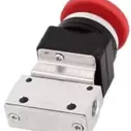 Techno 1/8 inch 3/2 Way Push Button Valve MOV 03A image 1
