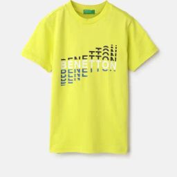 United Colors of Benetton Boys Green Cotton Printed Tshirt-picture-29