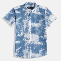 Cavio Boys Blue Cotton Over Dyed Shirts-image-47