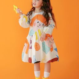 LULU & SKY Print Fit & Flare Dress-picture-49