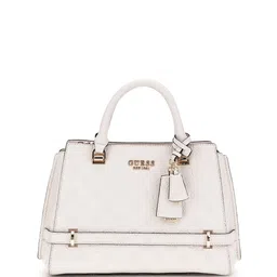 GUESS Women Textured Swagger Tasselled Satchel Bag-52