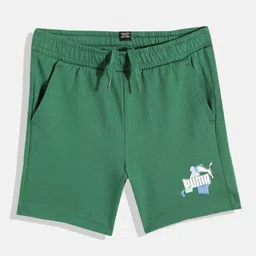 Puma Boys ESS+ STREET ART Regular Fit Pure Cotton Shorts-image-70