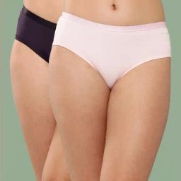 Leading Lady Navy & Pink Plain Panty Pack Of 2-image-31