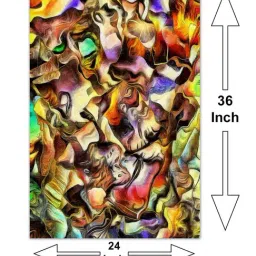 999store Multicolor Colorful Dimensional Abstract Canvas Painting image 5