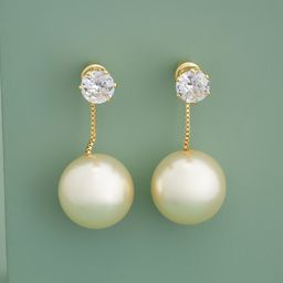 Kushal's Fashion Jewellery Gold-Plated Zircon Studded Circular Shaped Studs-picture-44