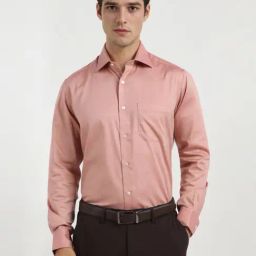 Allen Solly Pink Cotton Regular Fit Shirts-picture-22