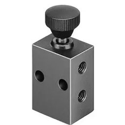 Techno 1/8 inch 5/2 Way Push Button Valve PB-25-01 image 1