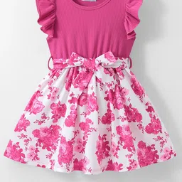 Mark & Mia Floral Print Flutter Sleeve Fit & Flare Dress-image-30