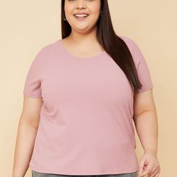 max Women Plus Size Ribbed T-shirt-image-40