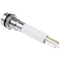 RS PRO White Panel Mount Indicator 220V AC, Mounting Hole Size 8 mm, IP Rating IP67, Model No 8462879 image 3