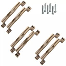 Atom CH-LINE-BA-07-106 17.78 cm (7 Inch) Aluminium Antique Finish Cabinet Pull Handle (Pack of 6)-3