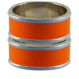 Vidhya Kangan Women Orange Bangle-image-34