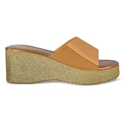 JM Looks Open Toe Party Wedges image 5