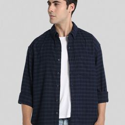 AMERICAN EAGLE OUTFITTERS Men Opaque Checked Casual Shirt-image-39