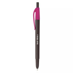 Montex Klick RT Ball Pen Blue Ink Color & Black and Pink Body Color-image-4