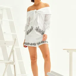 ASHITA FERNANDES Women Linen Shorts-image-33
