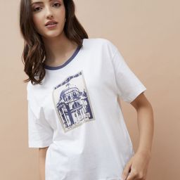 Fame Forever by Lifestyle Women Graphic Printed Round Neck Pure Cotton Relaxed Fit T-shirt-picture-22