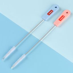 Babyhug Nipple & Straw Cleaner Pack of 2 - Pink & Blue-image-47