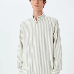 Koton Men Slim Fit Opaque Striped Casual Shirt-image-25