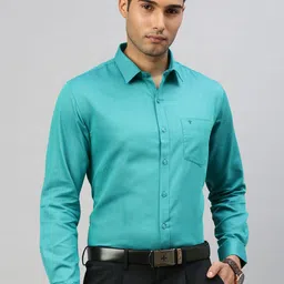 RAMRAJ Men Solid Full Sleeve Shirt-image-83