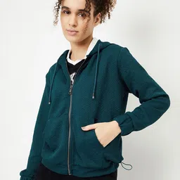 max Women Polyester Crop Tailored Jacket-image-56