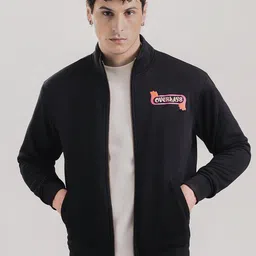 Overlays Men Typography Crop Varsity Jacket with Embroidered-picture-10