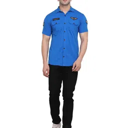 Blisstone Spread Collar Short Sleeves Cotton Shirt-picture-12