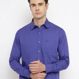 Allen Cooper Men Classic Slim Fit Opaque Casual Shirt-image-5