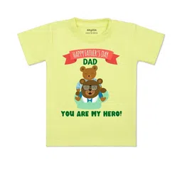 arvesa Happy Father Days Printed Kids Tshirt-picture-11