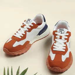 SPYKAR Men Colourblocked PU Lace-Ups Sneakers-52