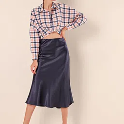 BIGDART A-Line Midi Skirts image 5