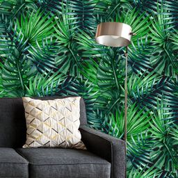 ArtzFolio Printed UV-Resistant Anti-Bacterial Tropical Palm LeavesPeel & Stick Wallpaper-image-75
