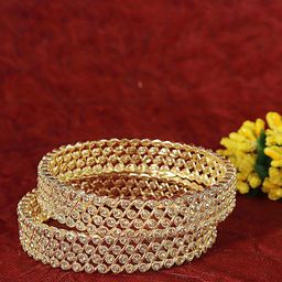 NMII Set Of 2 Gold-Plated CZ-Studded Bangles-51