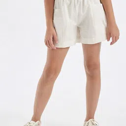 DeFacto Girls Cotton Mid-Rise Regular Fit Shorts-image-20