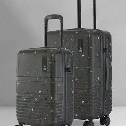 Nasher Miles Venice Set Of 2 Printed Hard Sided Trolley Suitcase-75