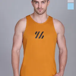 Antiloop Pack of 3 Printed Round Neck Tank Vest CB3-VSTLINE2-BAT-2-LINE-2-SKY-GRY-ORG-M-image-11