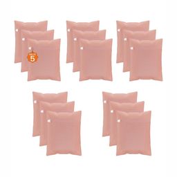 Aura 15Pcs Peach-Colored Reusable Mesh Laundry Bags With Zipper-image-9