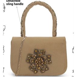 Metro Structured Handheld Bag with Applique image 3