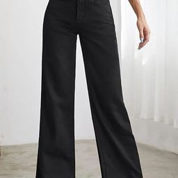 CHALODIA Women Comfort Wide Leg High-Rise No Fade Stretchable Jeans-image-61