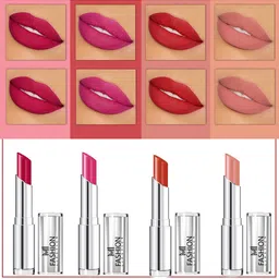 MI FASHION Set of 4 Soft Matte Long Wear Lipsticks 14 g Each - Shade 13, 14, 16, 25-12