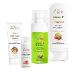 La Pink Set Of 4 Glow Passport Face Wash, Serum, Toner & Day Cream Essentials Kit-17