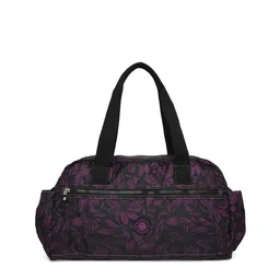 BAOMI Black Floral Printed Structured Shoulder Bag-15
