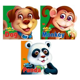 Sawan Dog Monkey Panda Board Books Pack of 3 - English-image-83