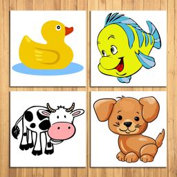 Wens Animals Nursery Sparkle Laminated Wall Panels Multicolor - Set of 4-image-17