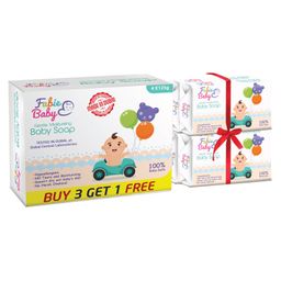 Fabie Baby Gentle Moisturizing Soap Pack of 3 & 1 free - 125 gm Each-image-52
