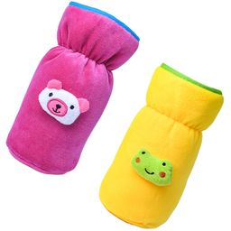 The Little Looker Plush Cotton Bottle Cover Pink Yellow Pack of 2 - Fits 330 ml Bottle-21