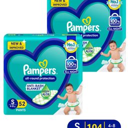 Pampers All round Protection Pants Small size - 52 count - (Pack of 2)-image-18